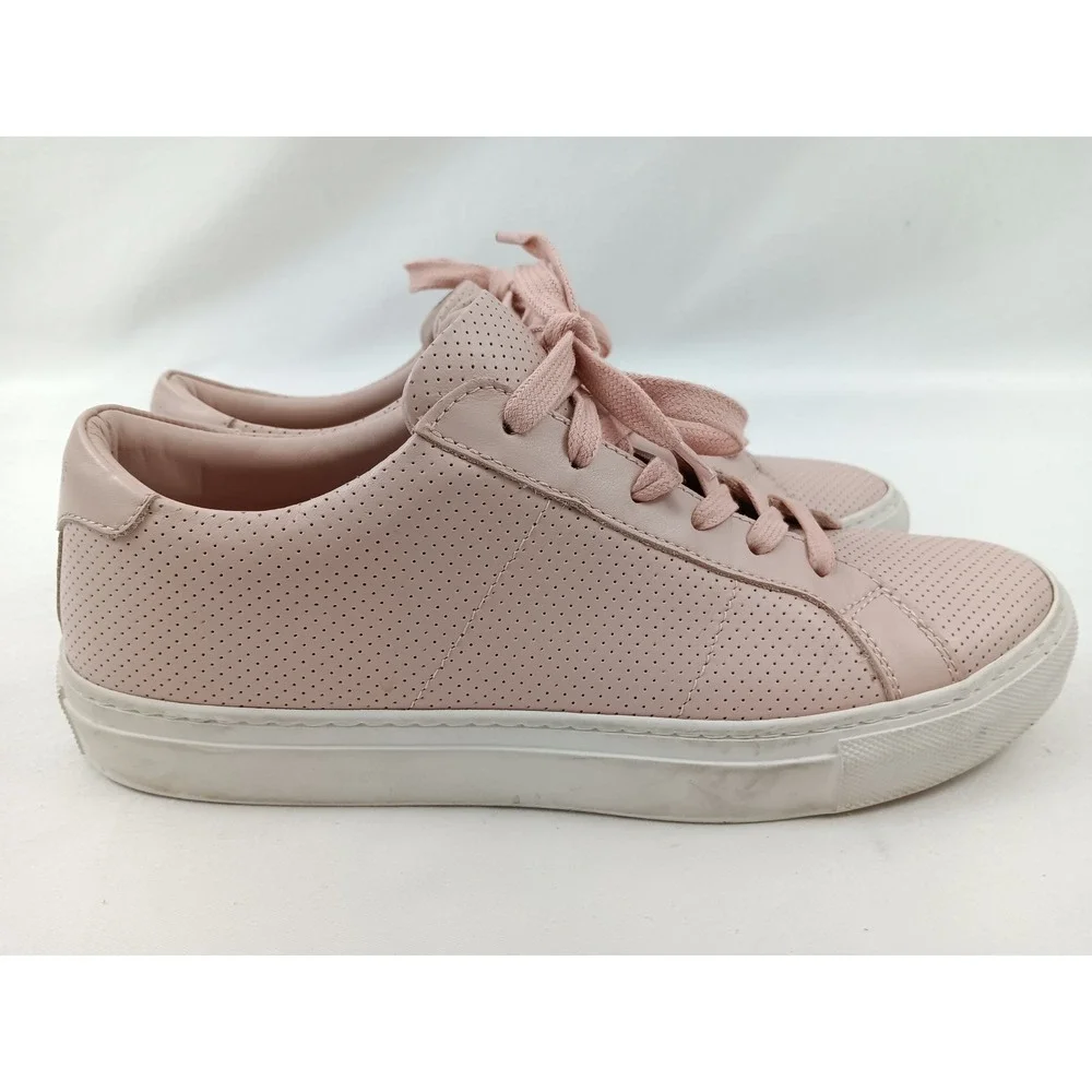 GREATS Brooklyn Women's Pink Perforated Leather Sneakers Size US 10 EU 40‎